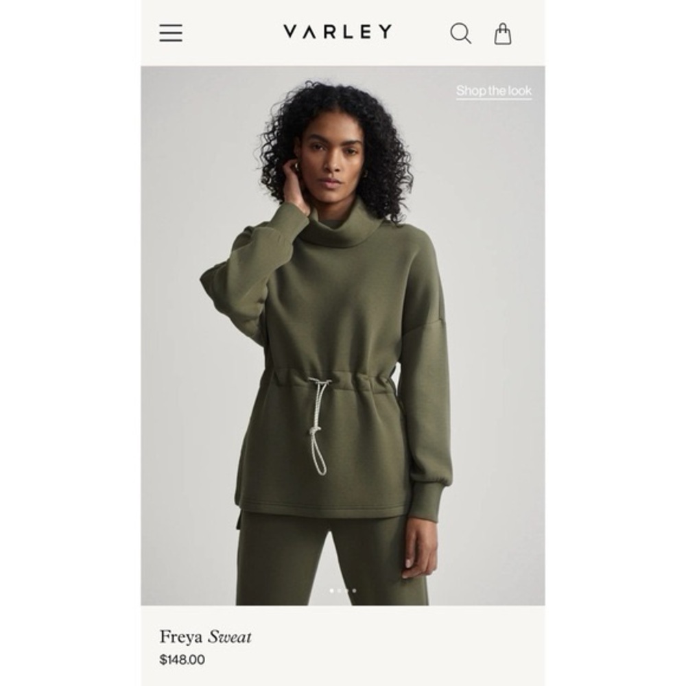 Varley Freya Sweatshirt in Olive